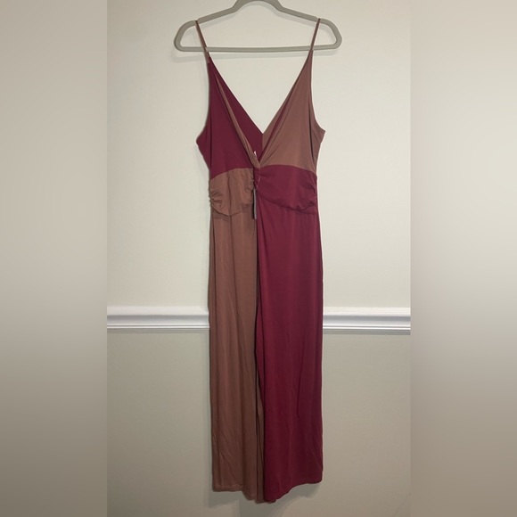 Daily Practice by Anthropologie Twist-Front Colorblocked Jumpsuit size XSP - Picture 5 of 9